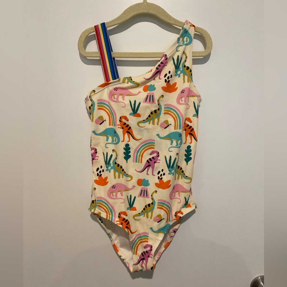 NWOT Hanna Andersson Dino Swimsuit. Girls size 8. 🦖🦕